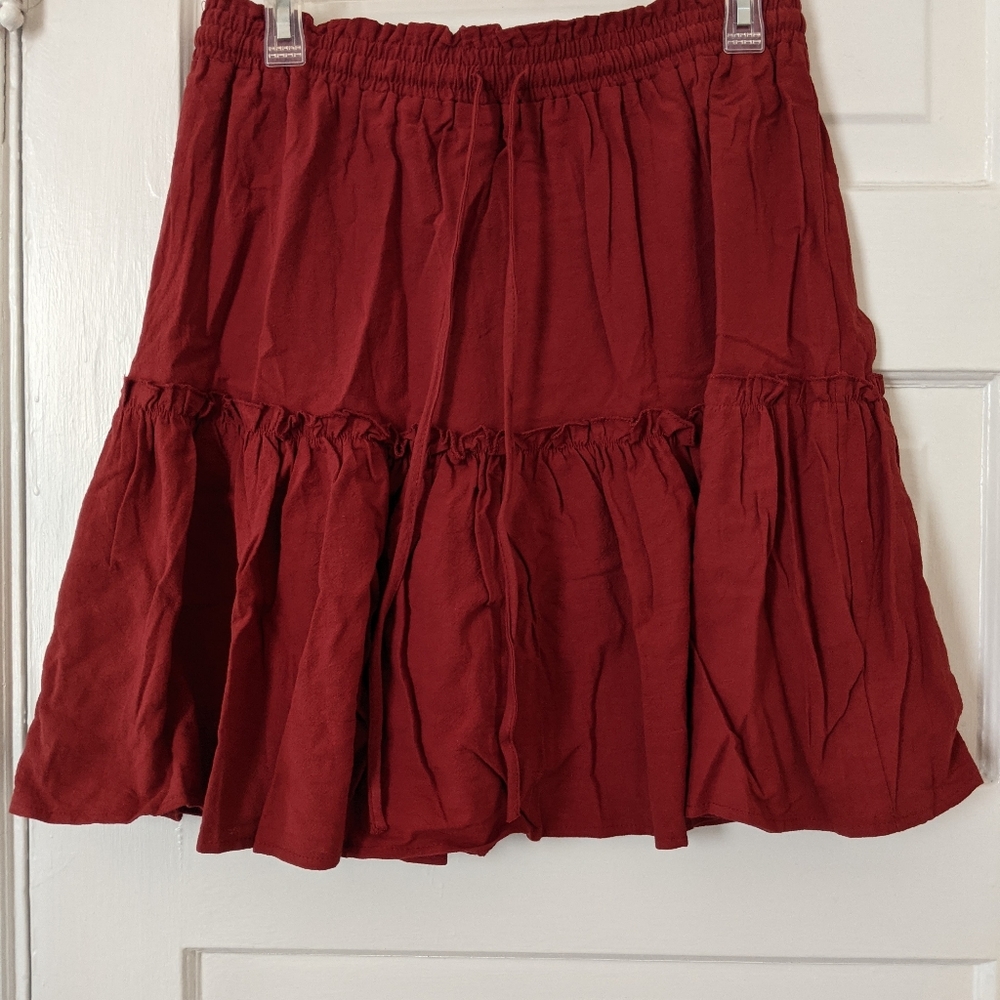 Mini ruffle skirt